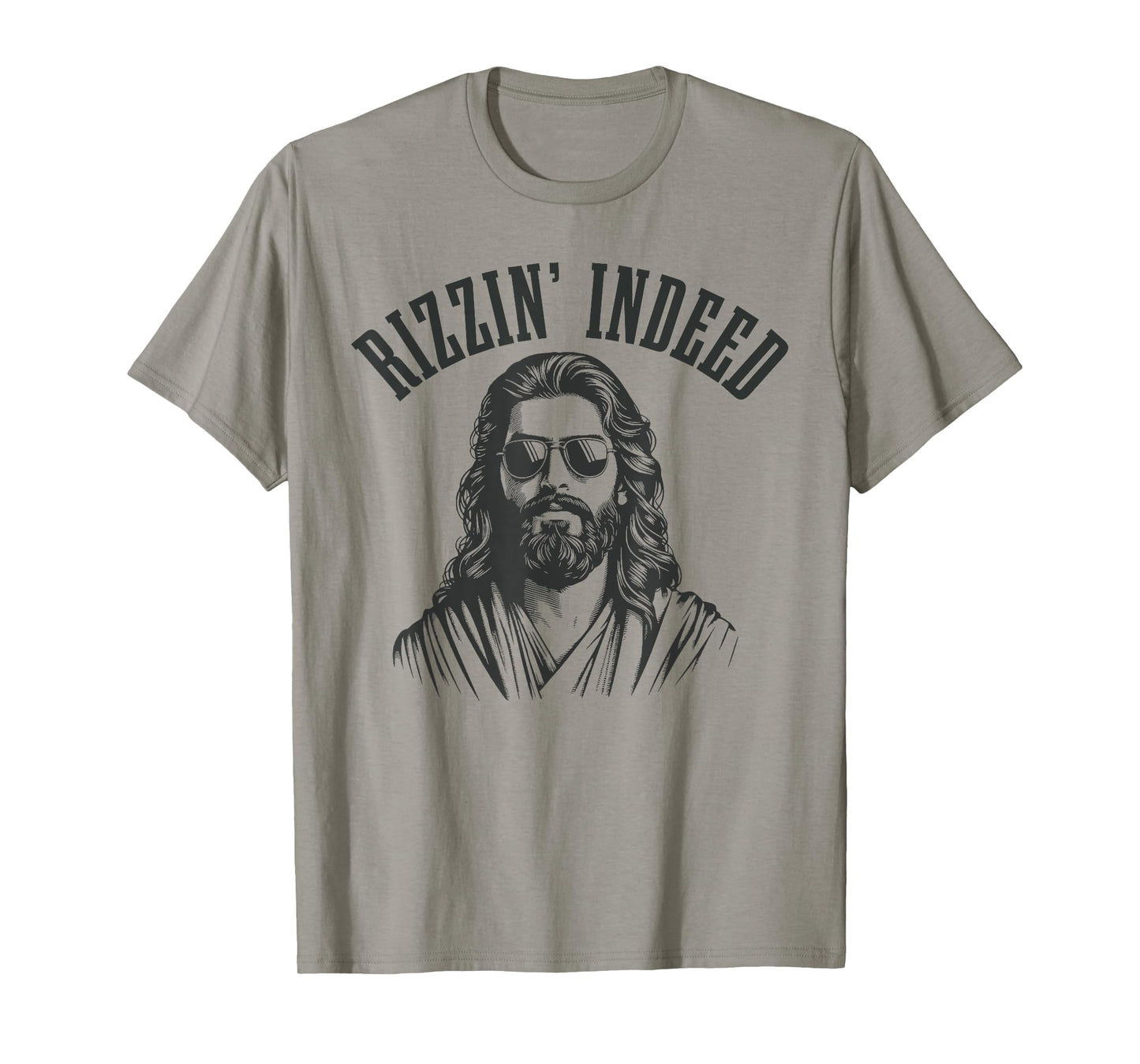 Rizzin' Indeed Funny Jesus He Is Rizzin' Easter Christian T-Shirt