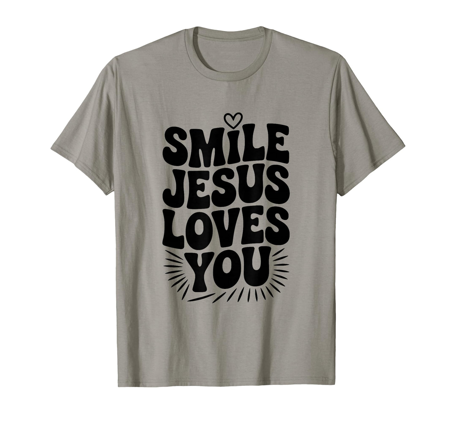Smile Jesus Loves You Christian Faith Inspirational T-Shirt