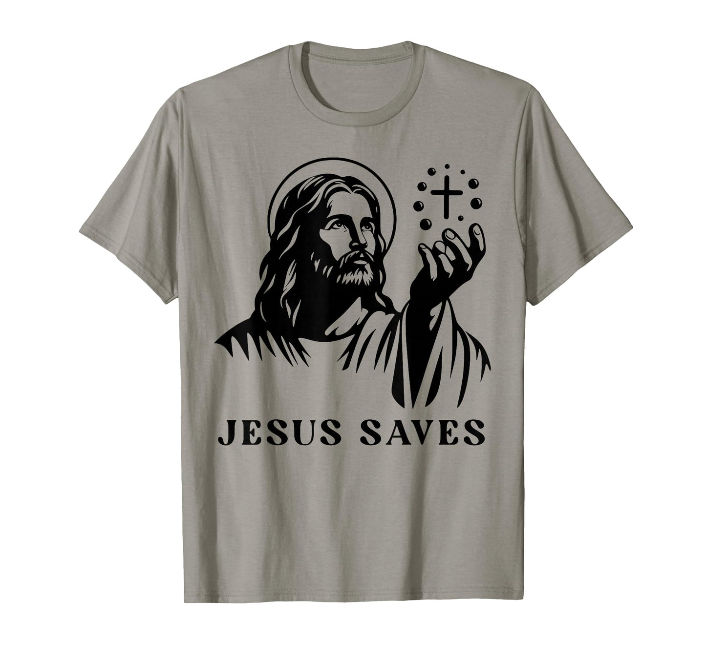 Jesus Saves Christian Cross God Minimal Faith Bible Pray T-Shirt
