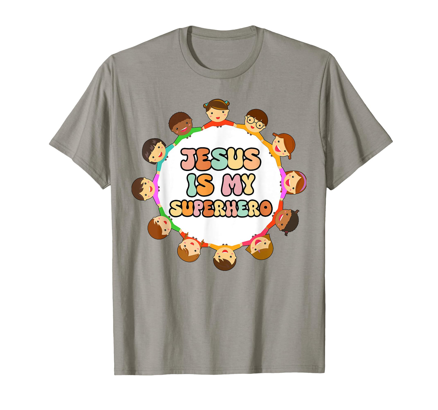 Toddler Jesus is My Superhero Christian Sister God Son Boy T-Shirt