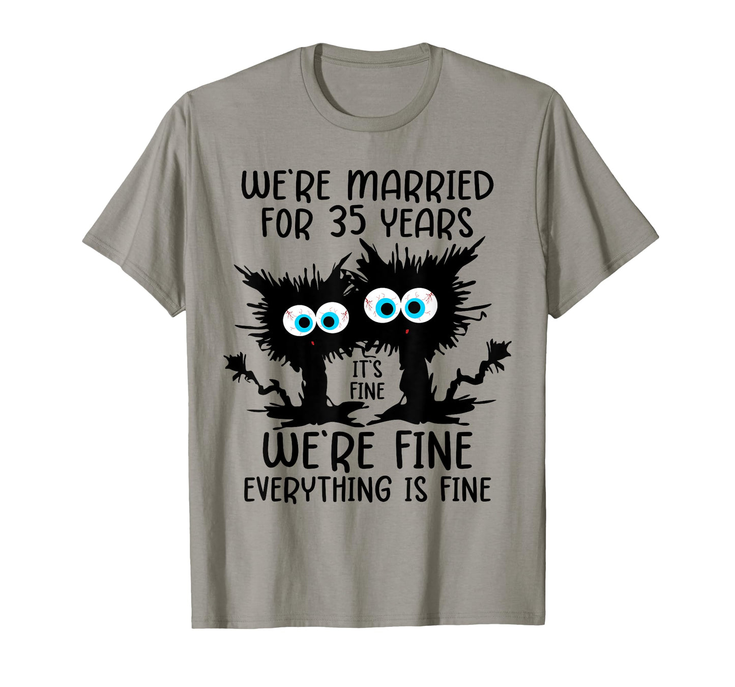 Coral Wedding We're Married For 35 Years T-Shirt