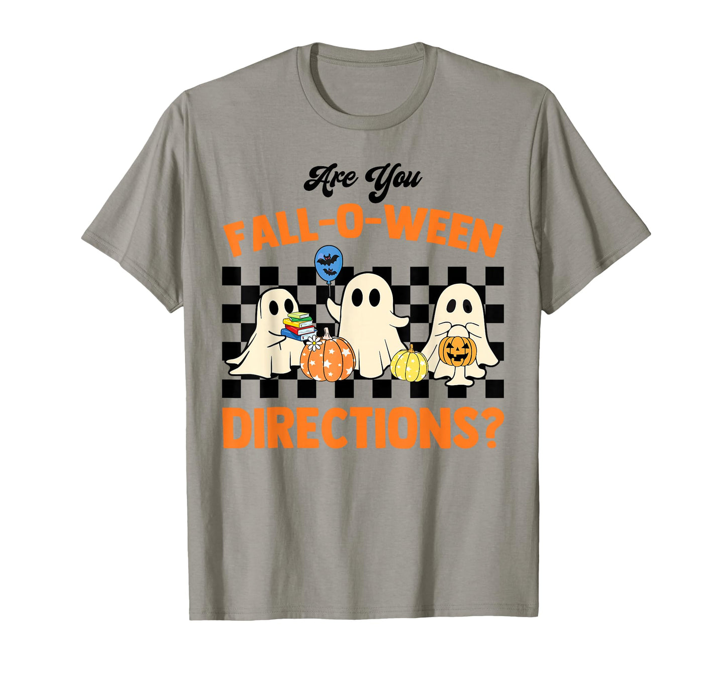 Retro Are You Fall-O-Ween Directions Pumpkin Ghost Halloween T-Shirt