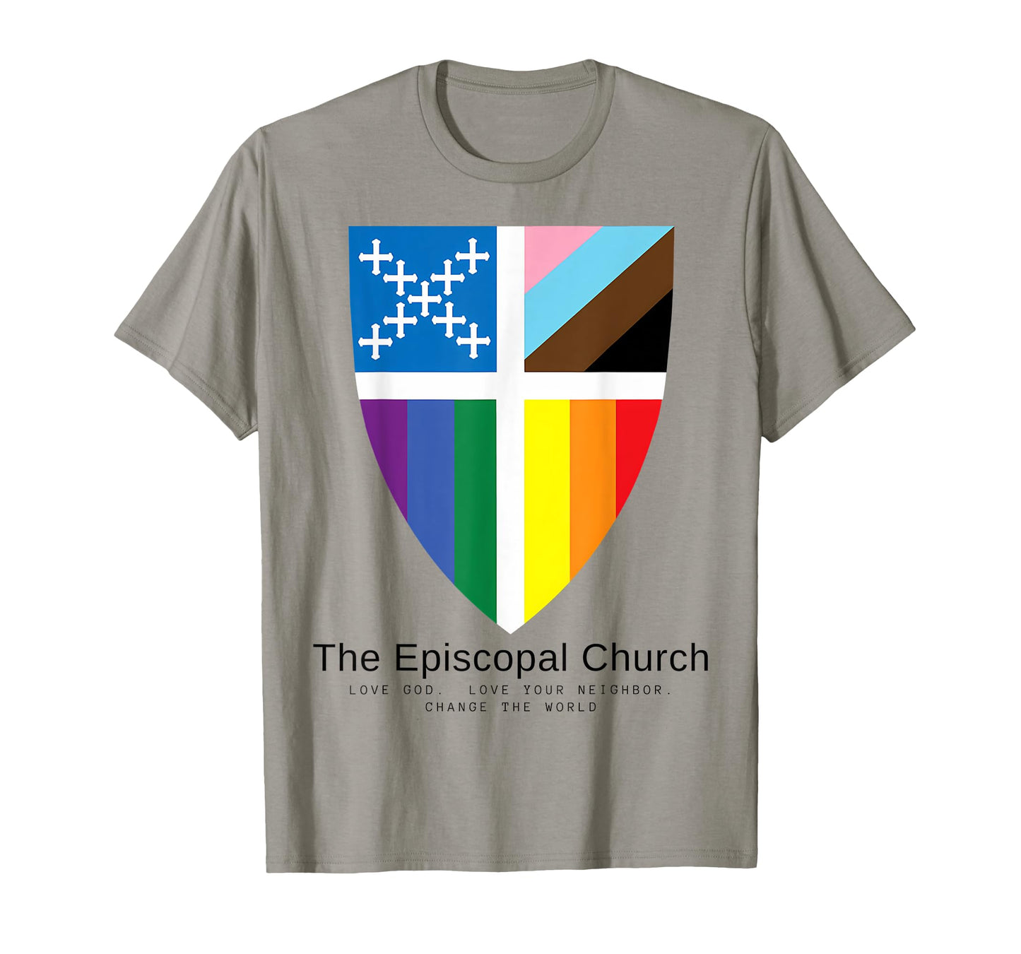 Episcopal Church LGBT Pride Love God Love Your Neighbor T-Shirt