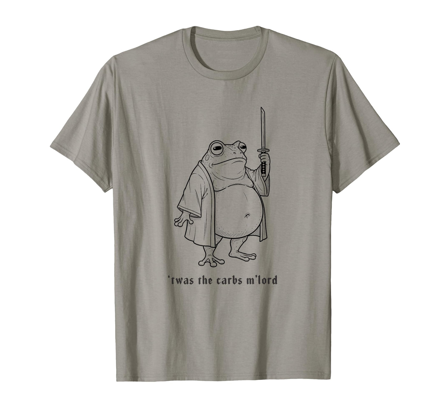Funny Toad Frog 'TWAS The Carbs M'lord Vintage Meme T-Shirt