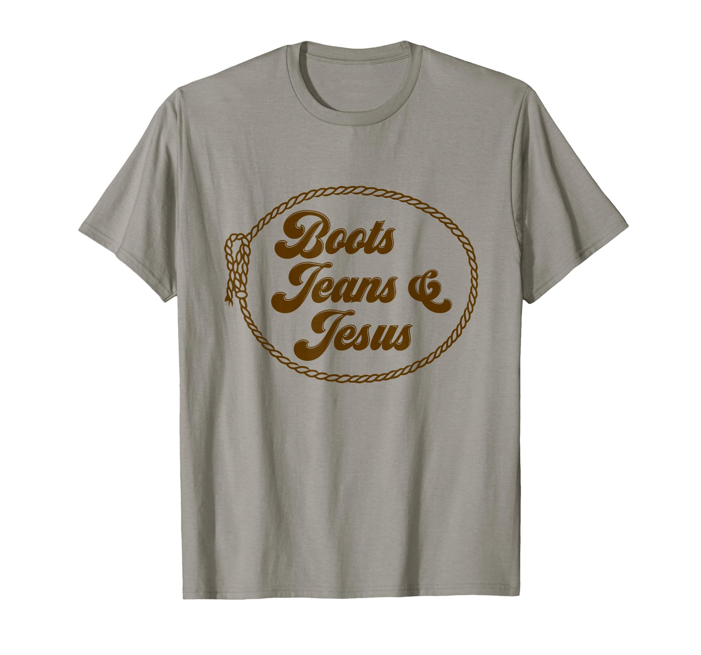 Cute Boots Jeans And Jesus Cowgirl Christian Country Western T-Shirt