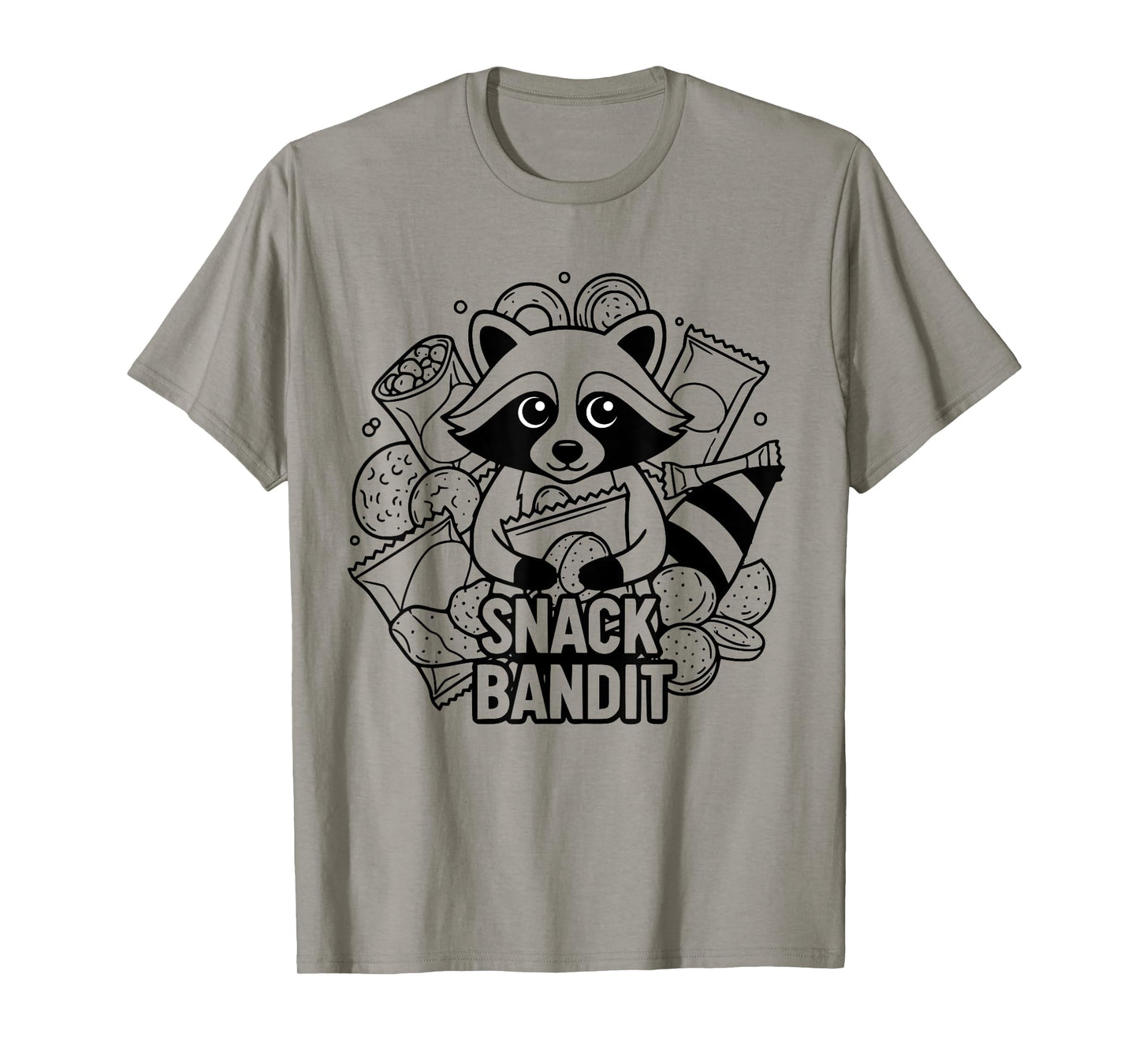 Funny Raccoon Snack Food Bandit Quote T-Shirt