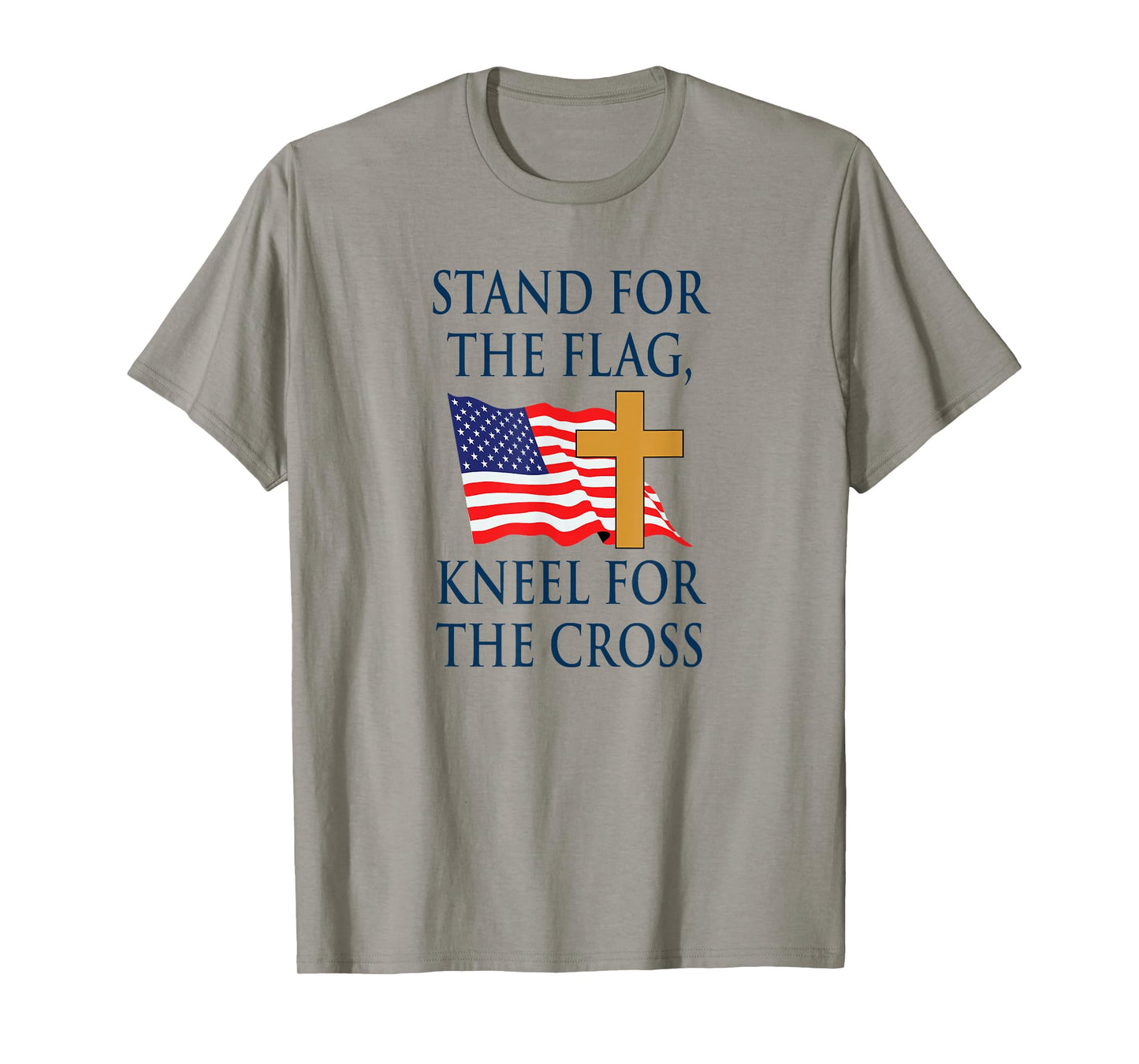 Stand for The Flag, Kneel for The Cross T-Shirt