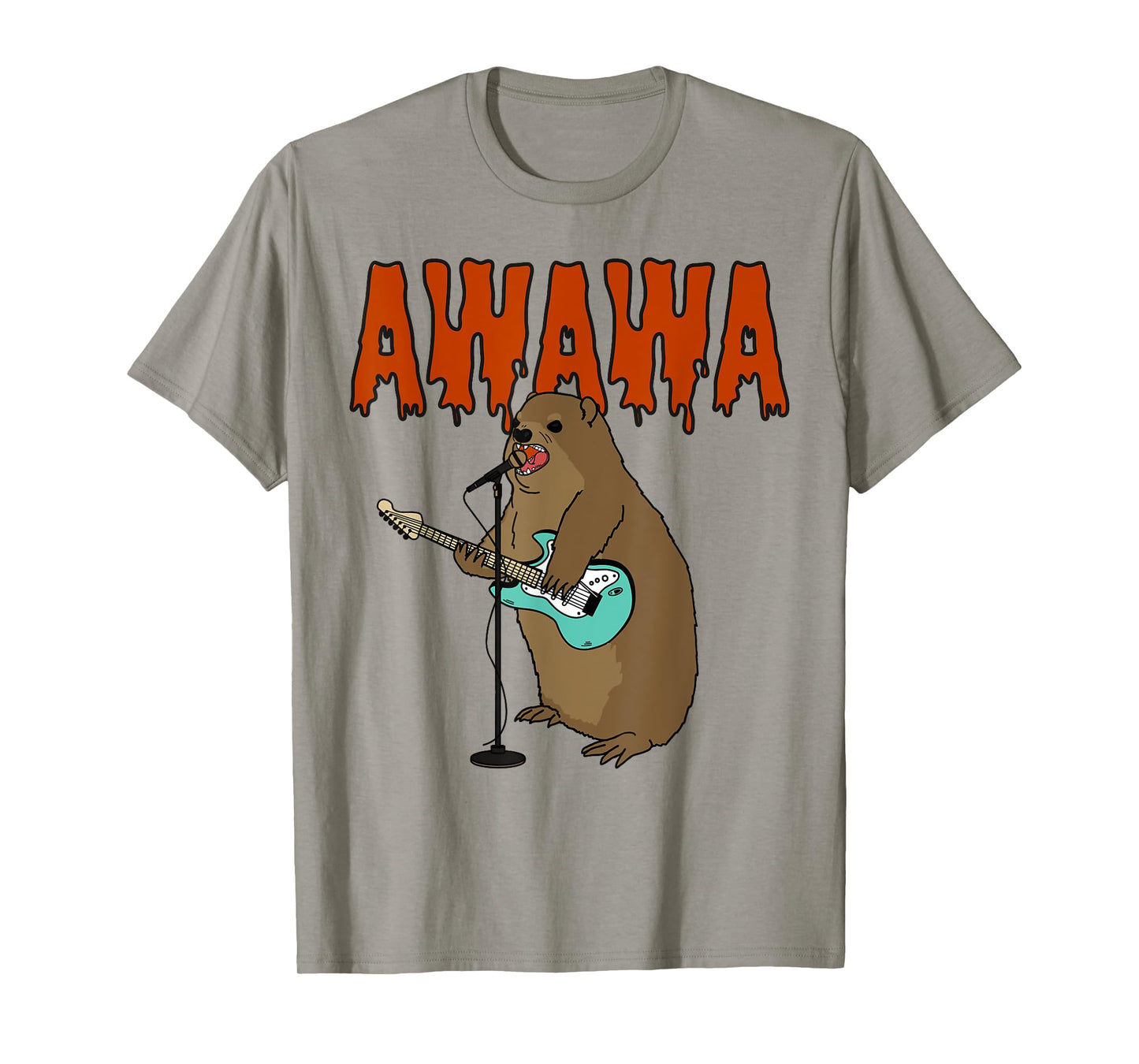 Rock Hyrax Awawa Cute Hyrax Meme Hyrax Lover Angry Hyrax T-Shirt