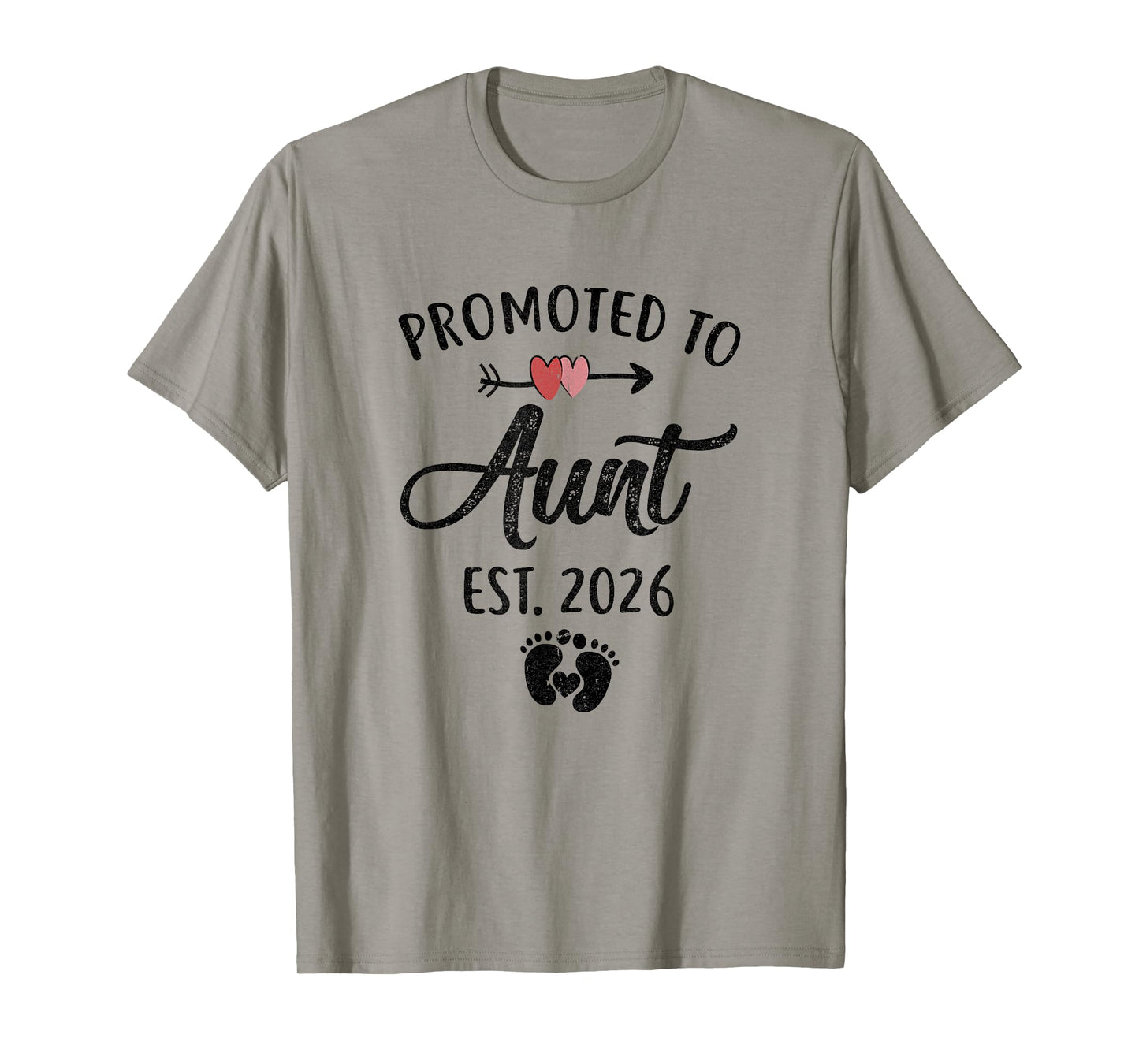 Promoted To Aunt Est 2026 First Time Mothers Day T-Shirt