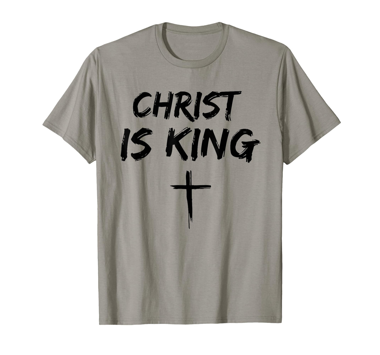 Jesus Christ is King Christian Cross God Faith Bible Minimal T-Shirt