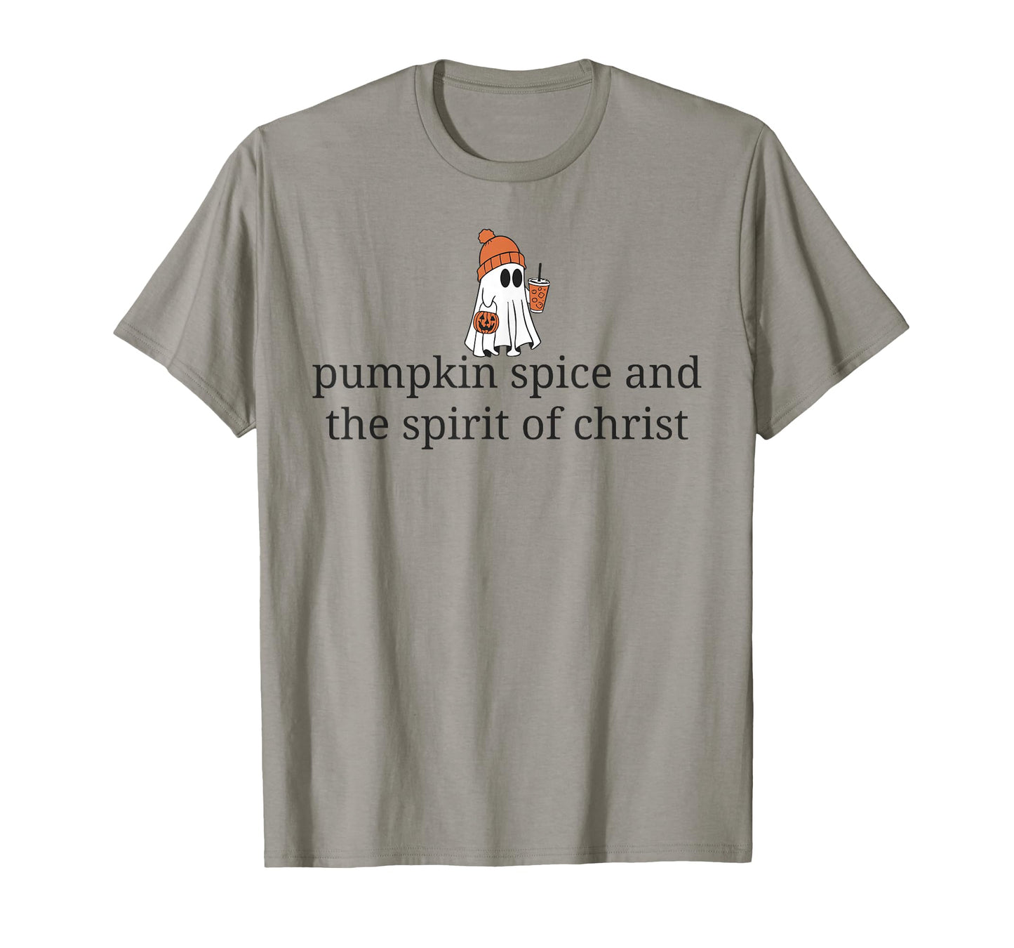 Christian Halloween Ghost Coffee Pumpkin Spice Jesus Christ T-Shirt