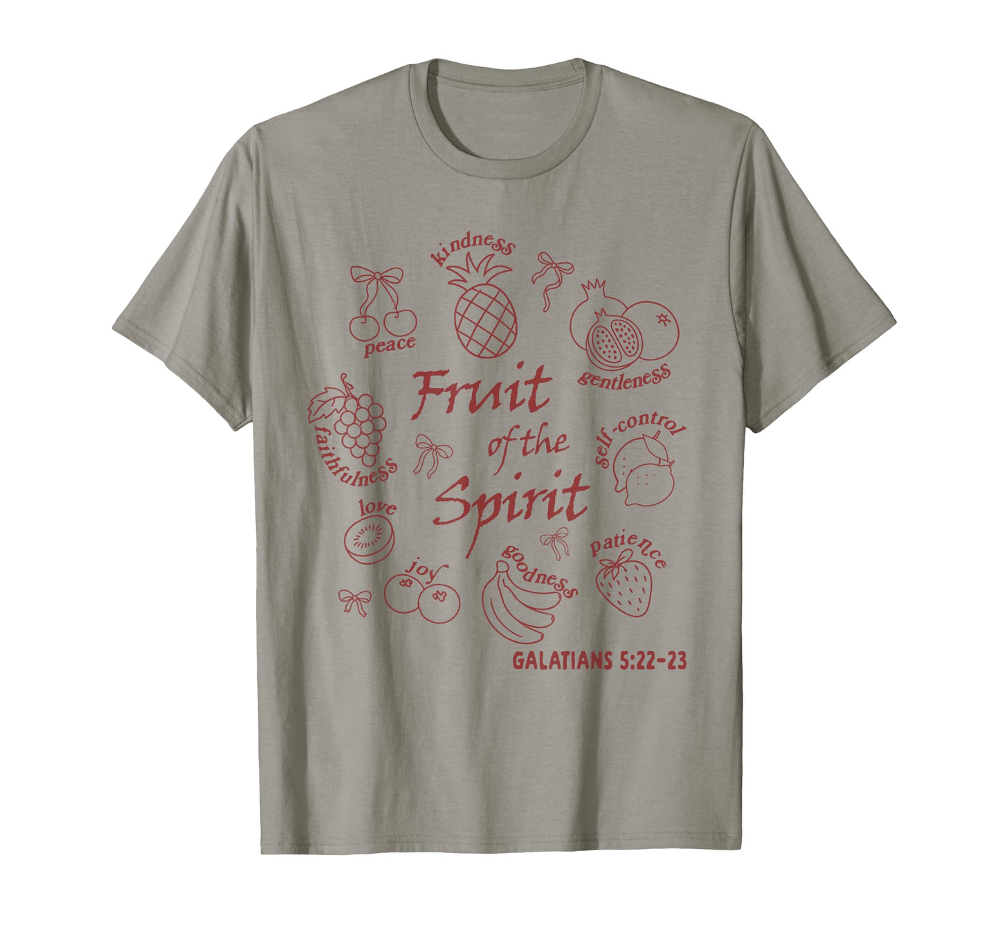 Christian Faith Jesus God Religious Fruit Of The Spirit T-Shirt