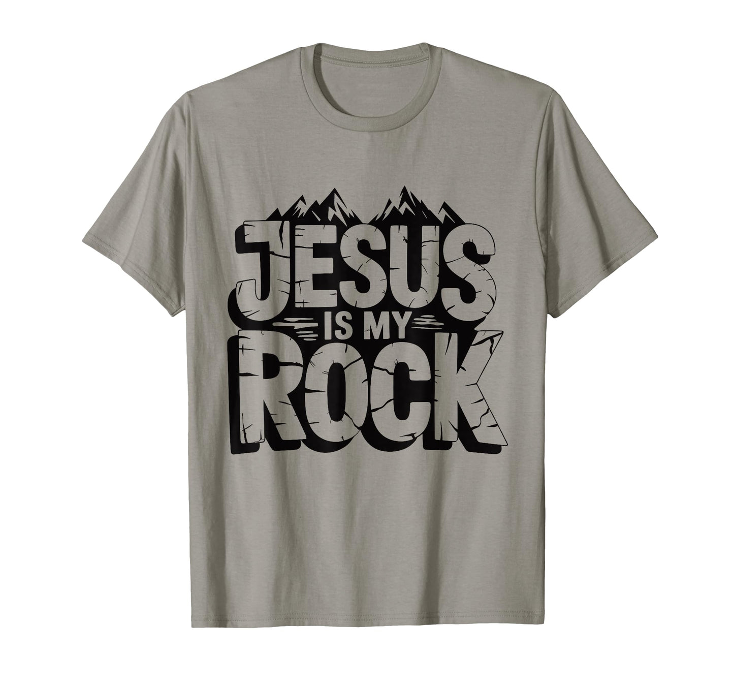 Biblical Jesus Is My Rock Christian T-Shirt