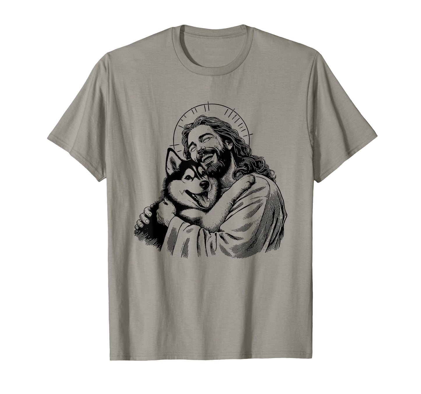 Jesus Siberian Husky - Funny Christian Religious Dog Lover T-Shirt for Men Women Girls Kids