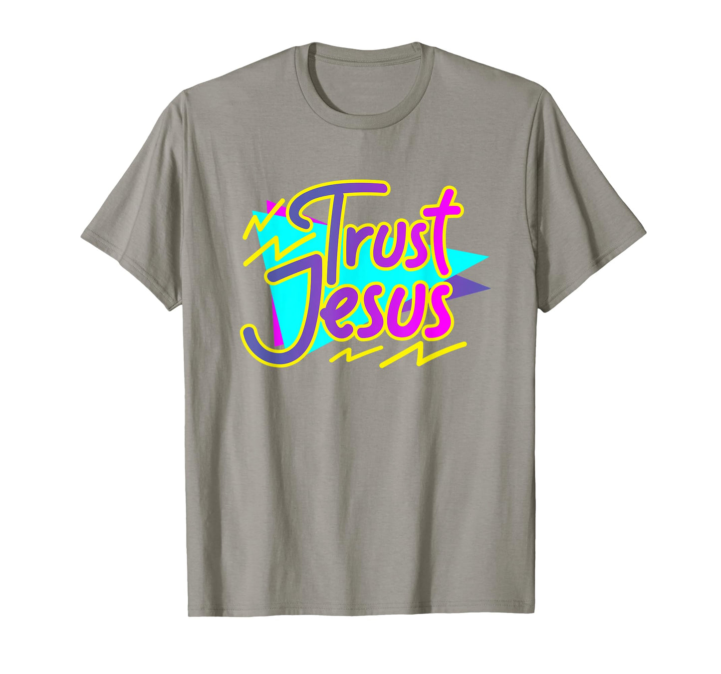 Trust Jesus, Womens 90s Style Christian T-Shirt
