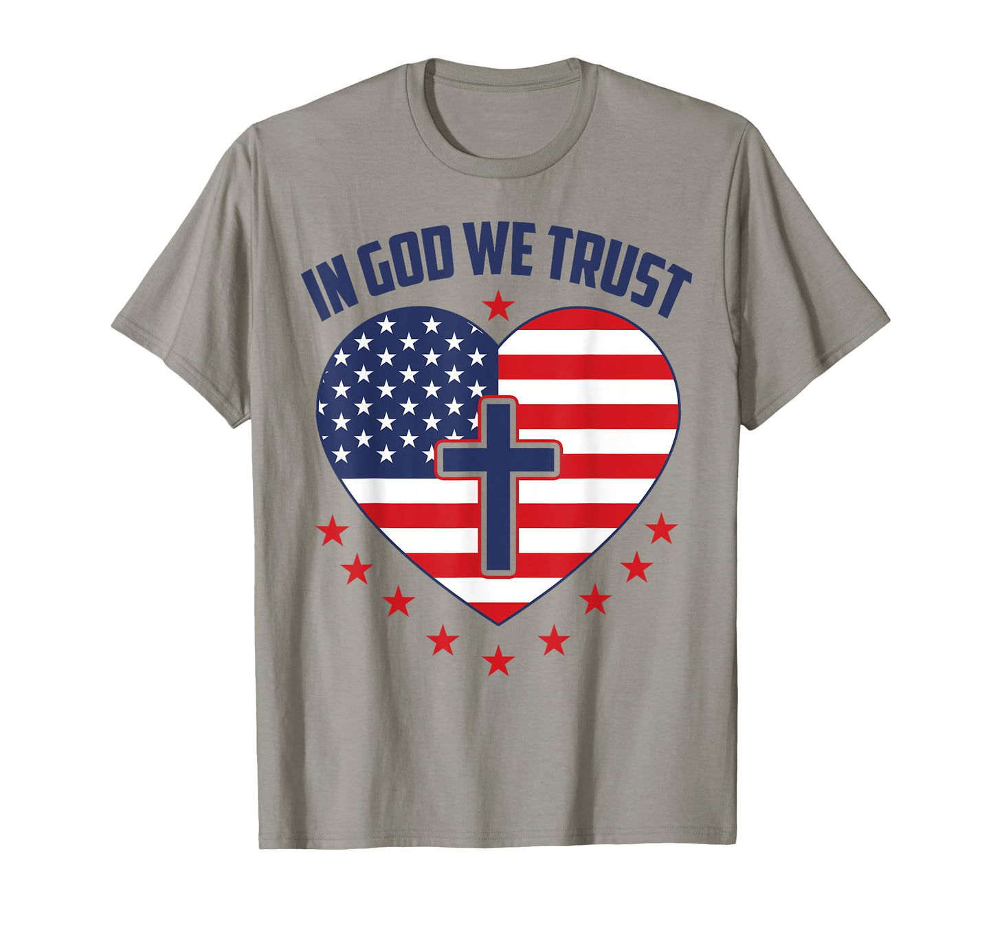 In God We Trust Christian Heart T-Shirt