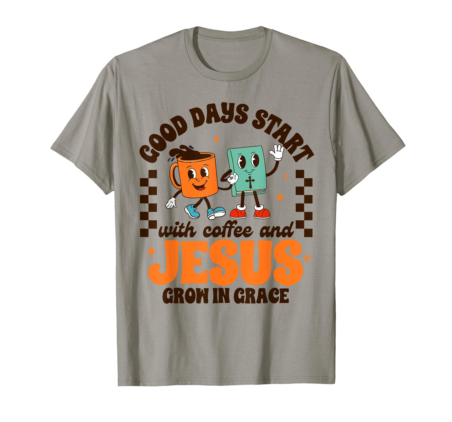 Jesus & Coffee Lover My Morning Starts With Coffee & Jesus T-Shirt