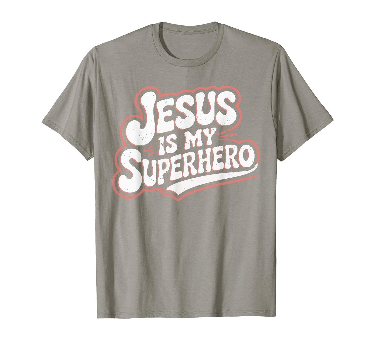 Girls Jesus is My Superhero Christian Toddler Sister God Mom T-Shirt