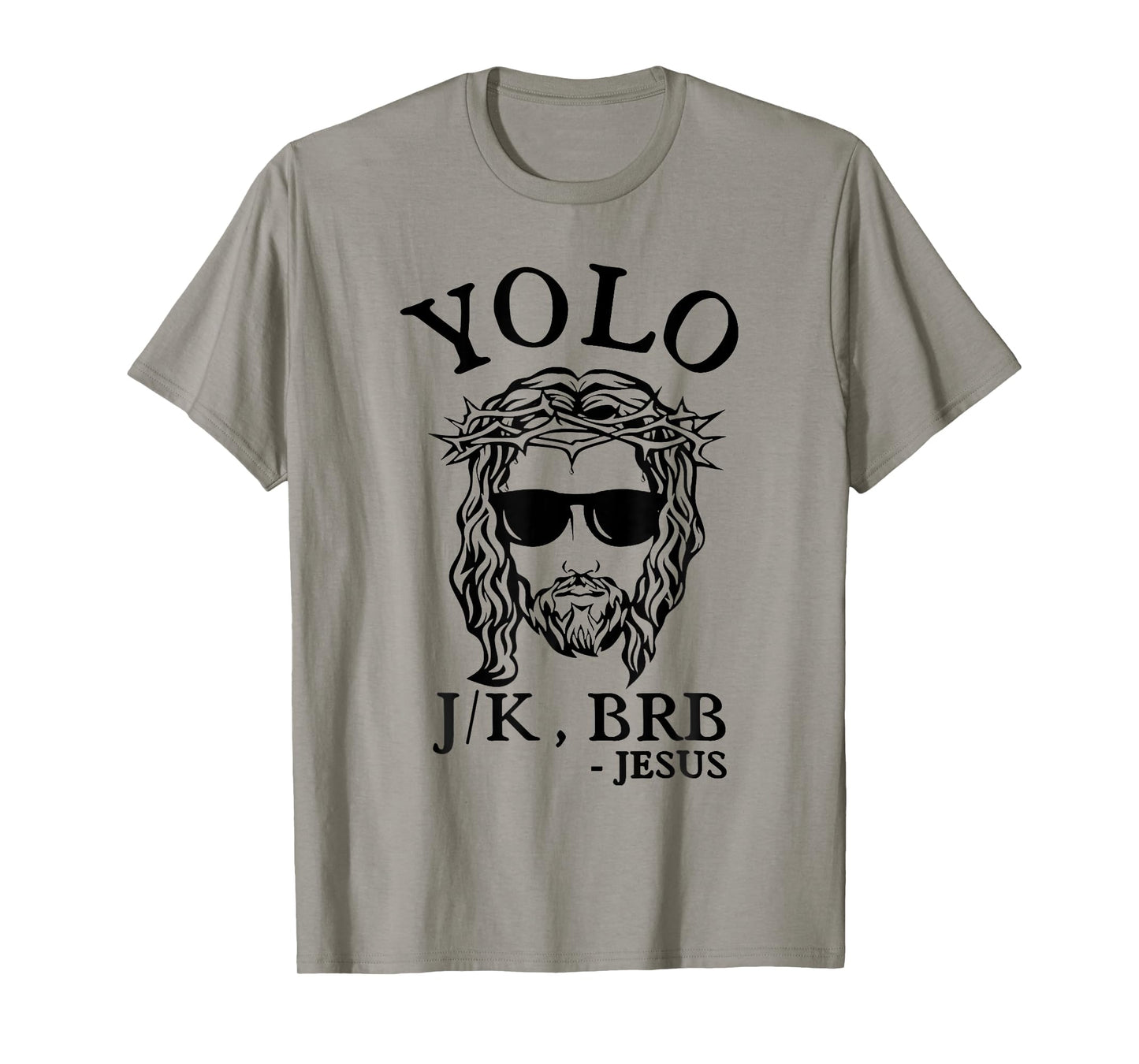 Yolo Jk Brb Jesus Funny Easter Day Bible Vintage Christian T-Shirt