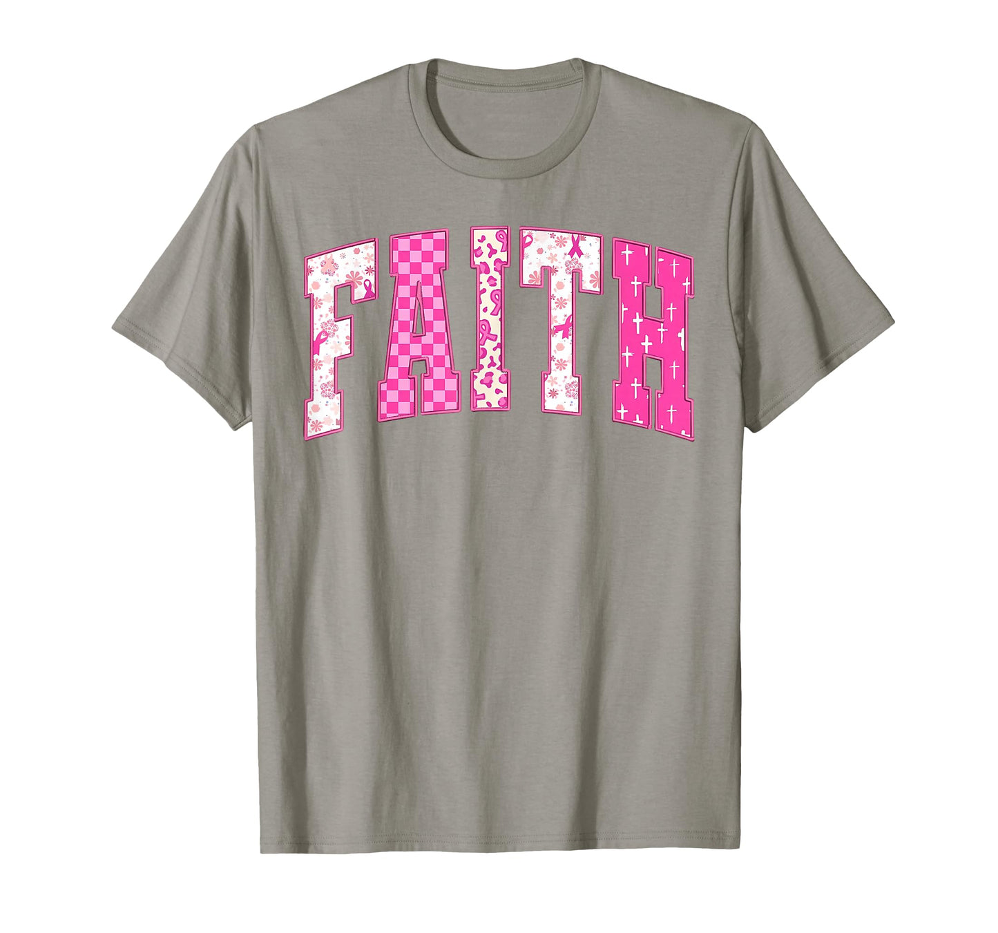 Breast Cancer Christian Fight Hope Faith Love Matching Group T-Shirt