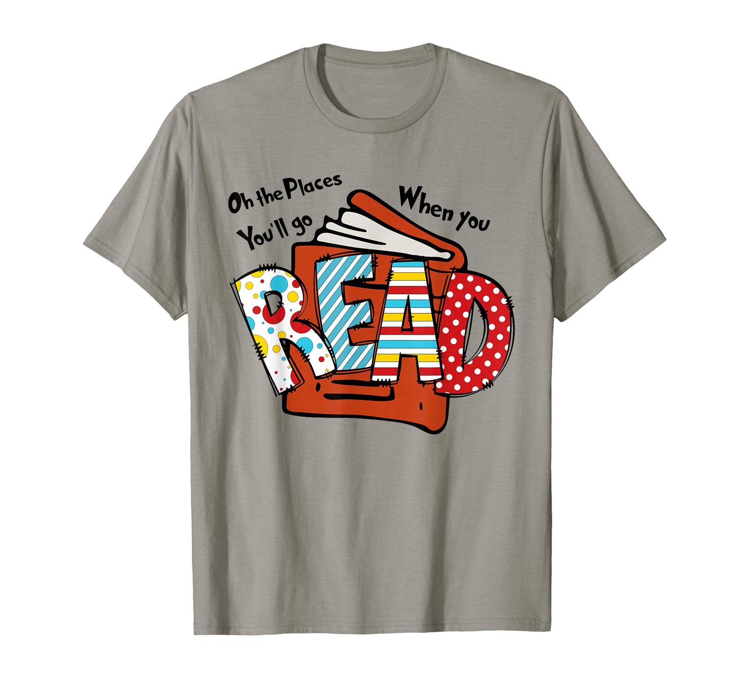 Books Balloon Oh The Places You Will Go When You Read T-Shirt