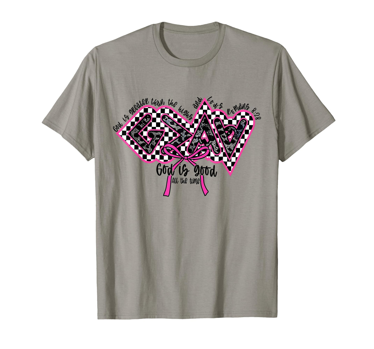 Christian God Is Good All The Time Jesus Coquette Bow T-Shirt