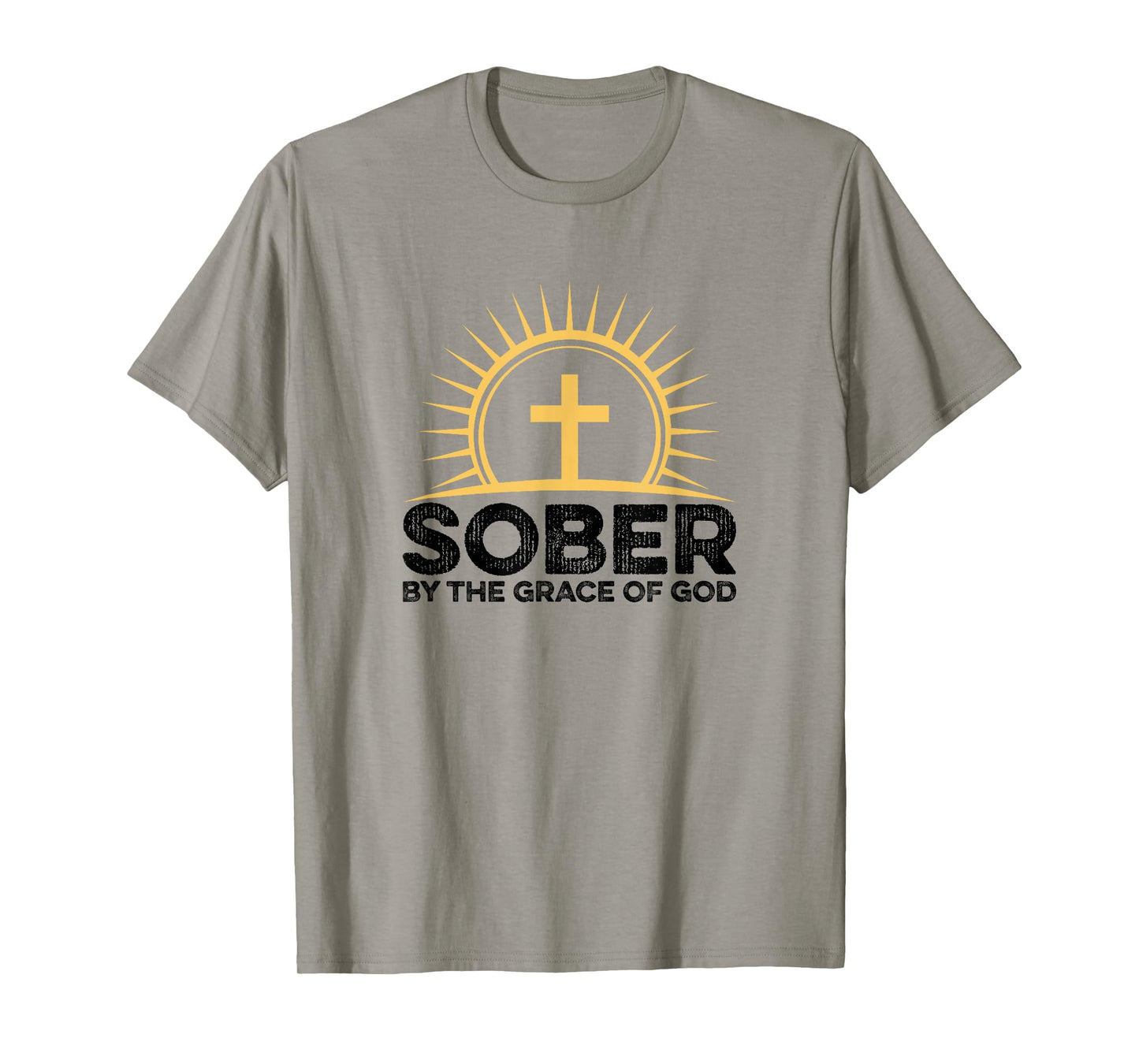 Sober By The Grace O God Alcoholics AA Anonymous Recovery T-Shirt