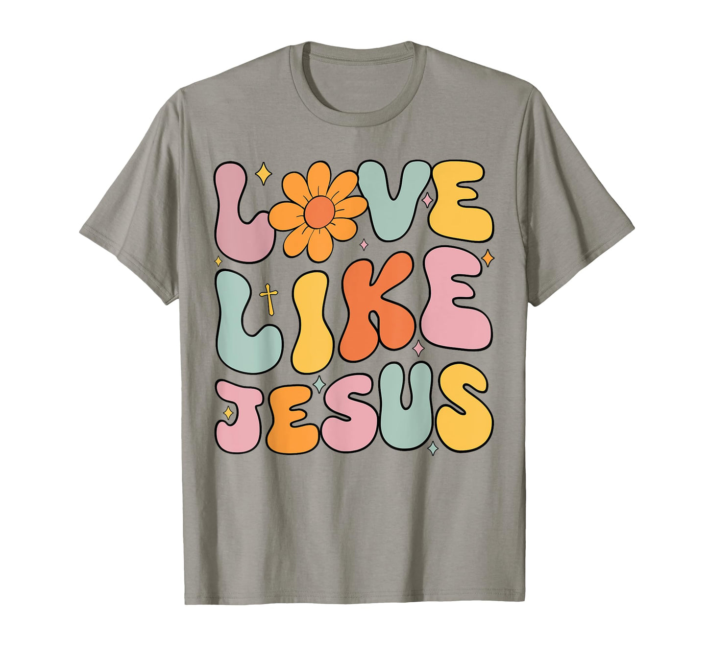 Teen Girl Love Like Jesus Christian Groovy Godsister Toddler T-Shirt