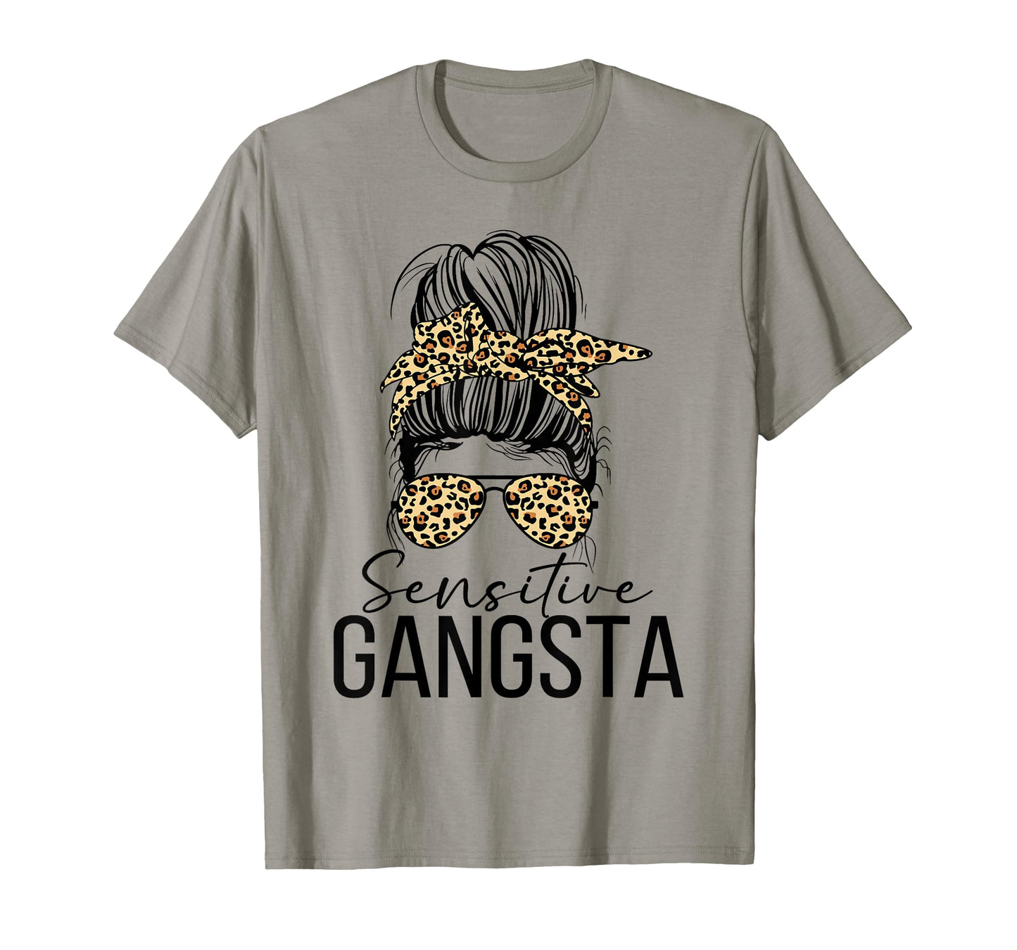 Sensitive Gangsta Gangster Funny Meme Saying Quote T-Shirt