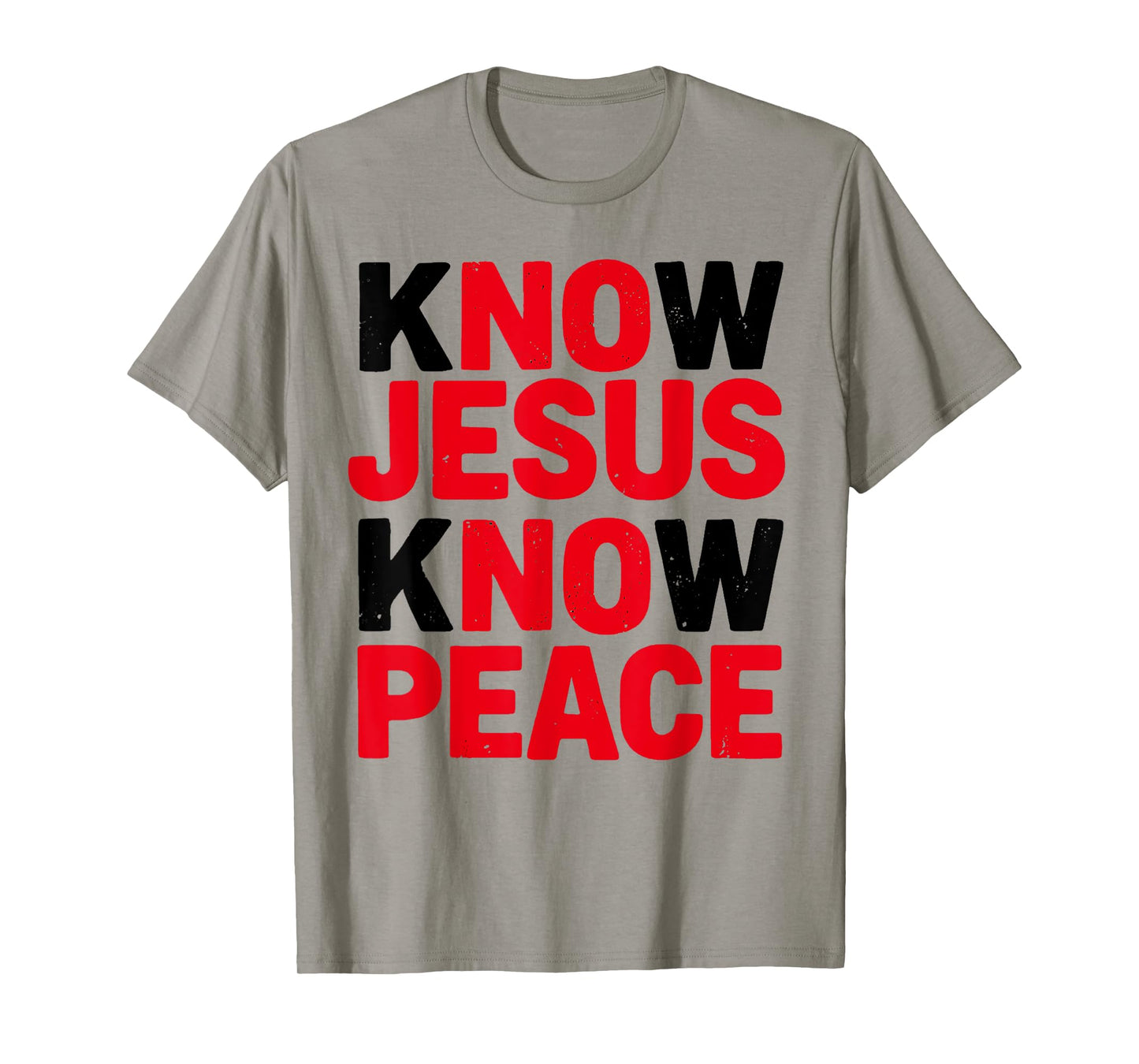 Know Jesus Know Peace Religion Gods Church Christian T-Shirt