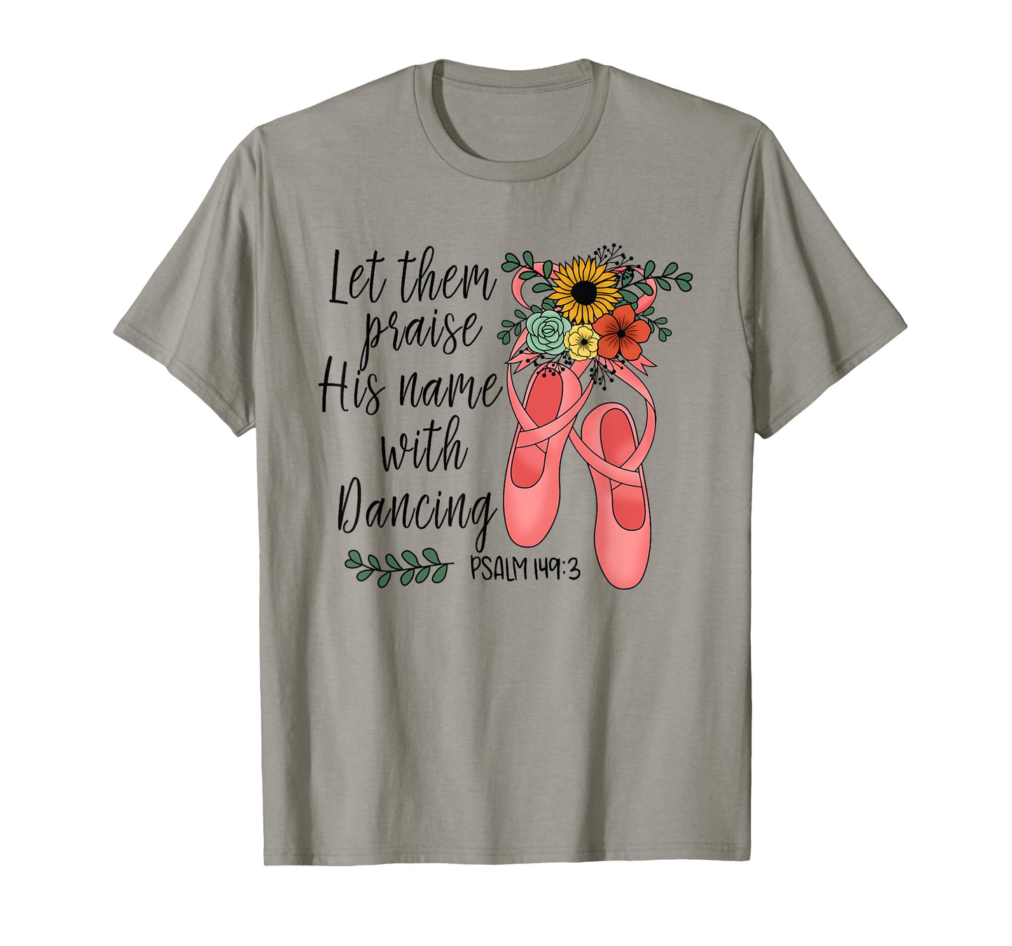 Floral Christian Dance Dancing Ballet - Ballerina For Girls T-Shirt