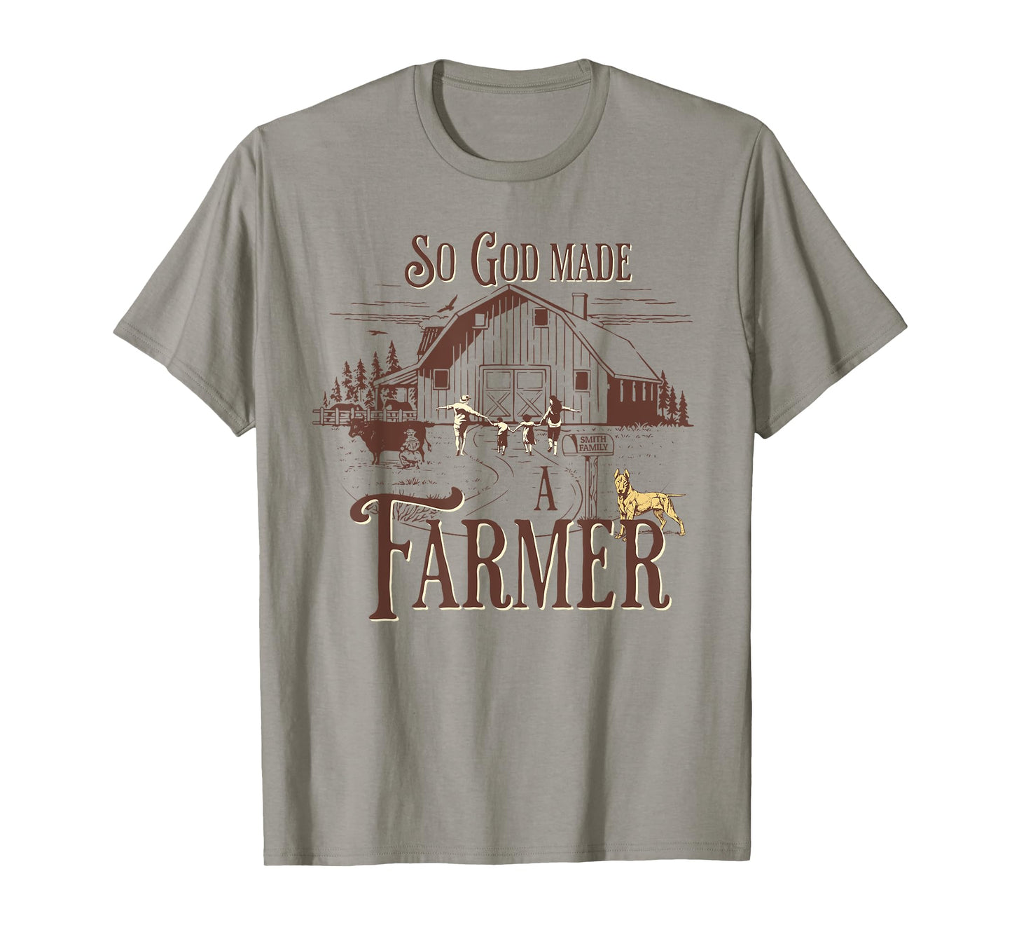 So God Made a Farmer Prayer Design for Country Lovers T-Shirt