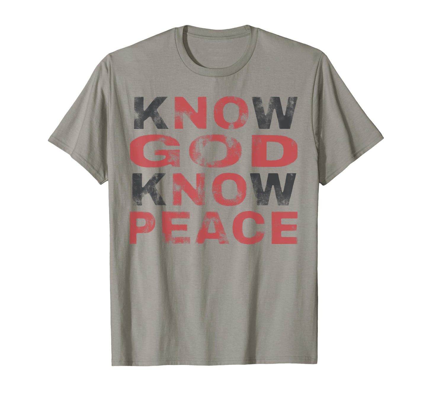Know God Know Peace Religion God Church Christian T-Shirt
