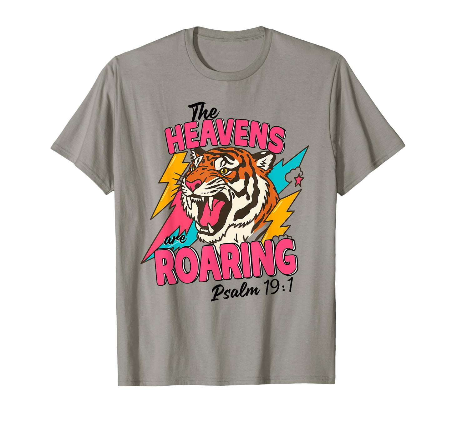 The Heavens Are Roaring Psalm 19 1 Bible Verse Boho Women T-Shirt