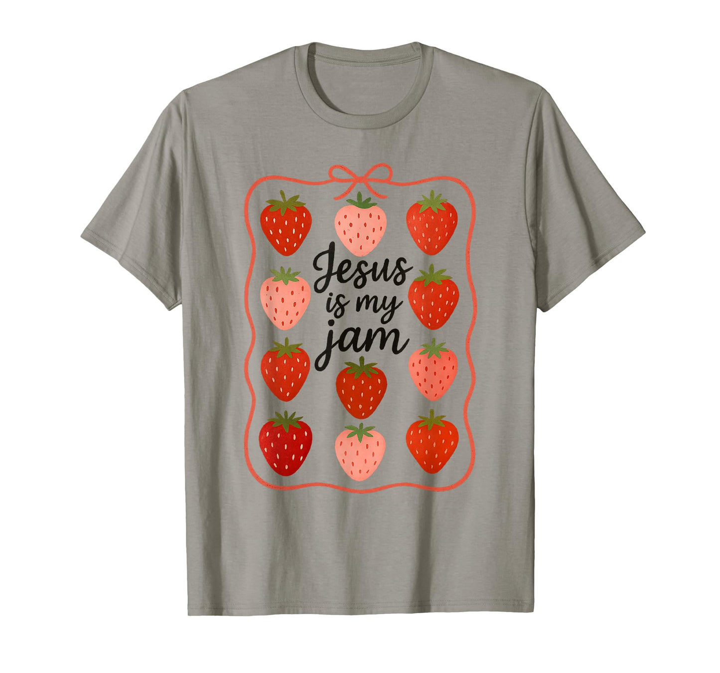Jesus Is My Jam Cute Strawberry Faith T-Shirt