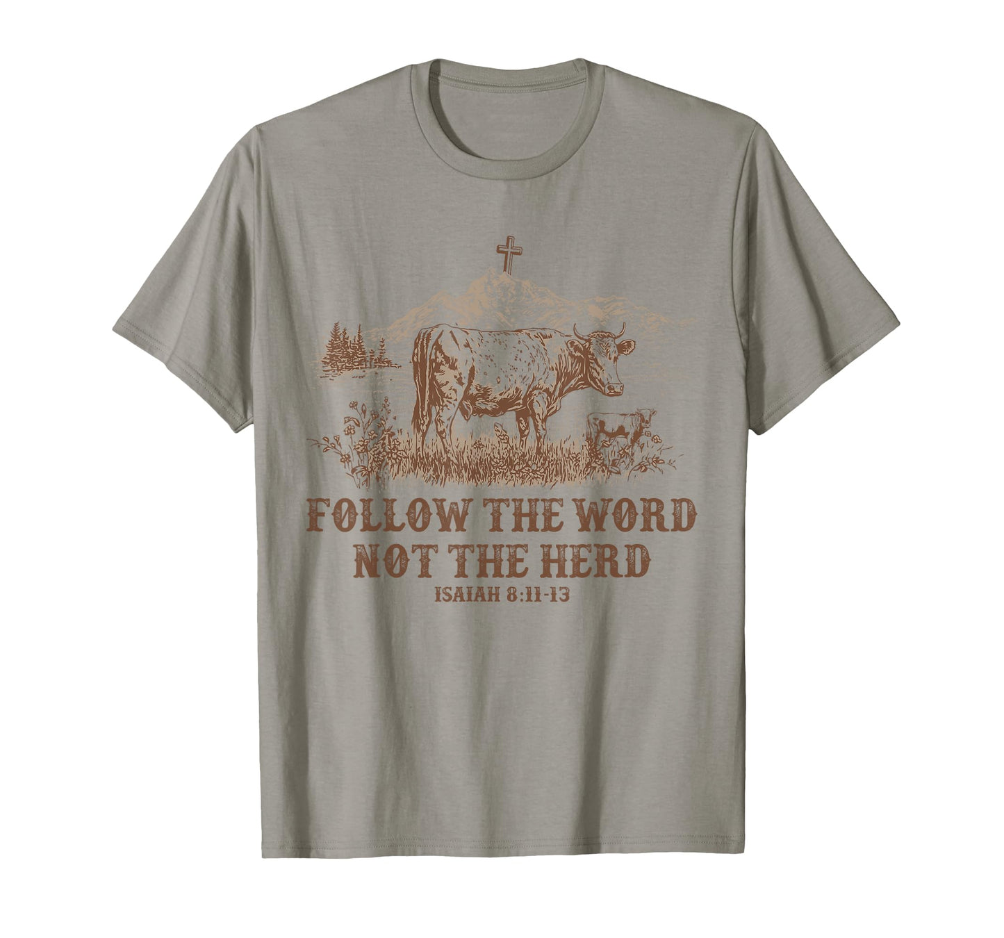 Follow the word not the Herd Western Christian T-Shirt