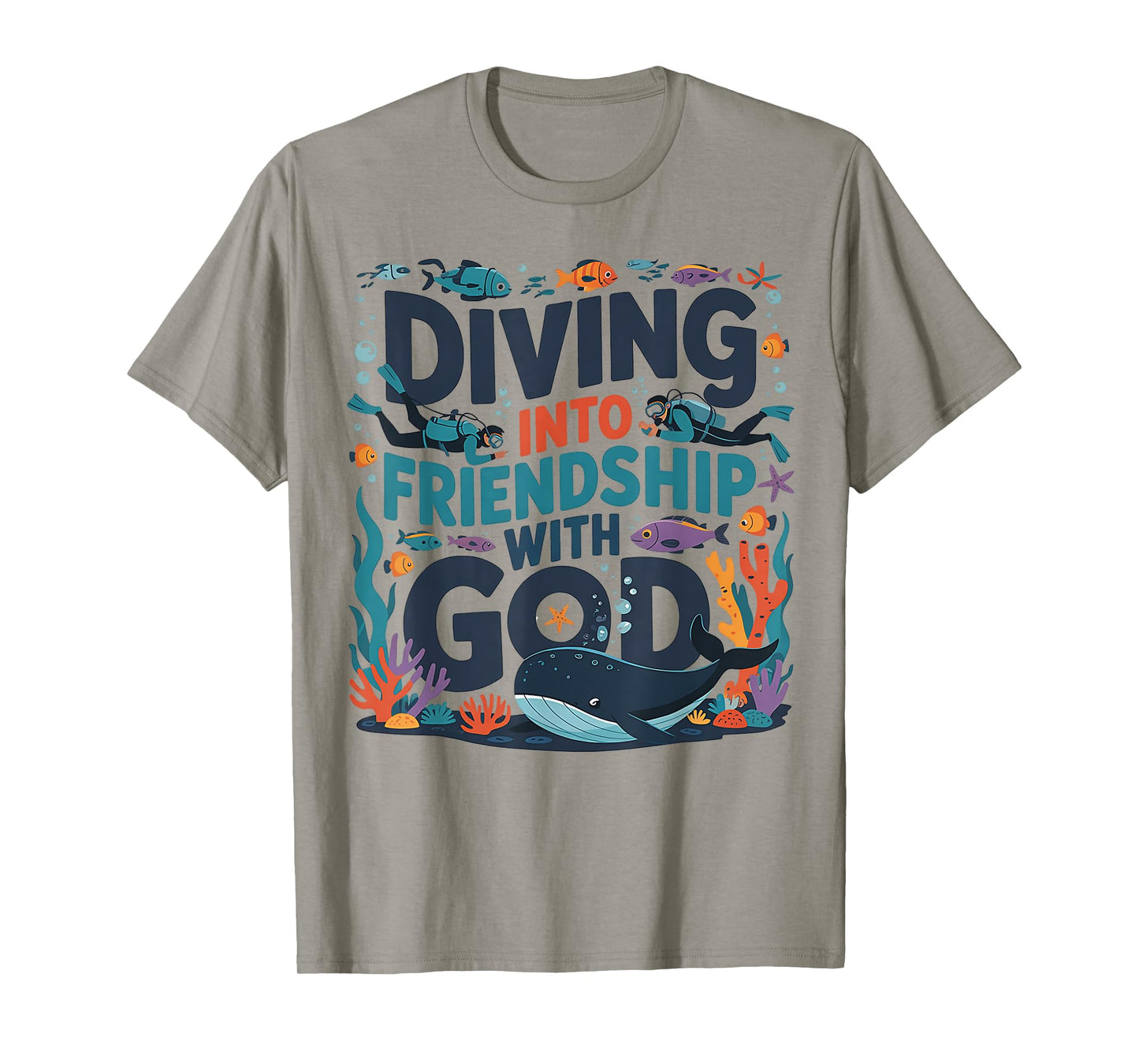 Diving Into Friendship With God Beach Scuba VBS 2025 T-Shirt