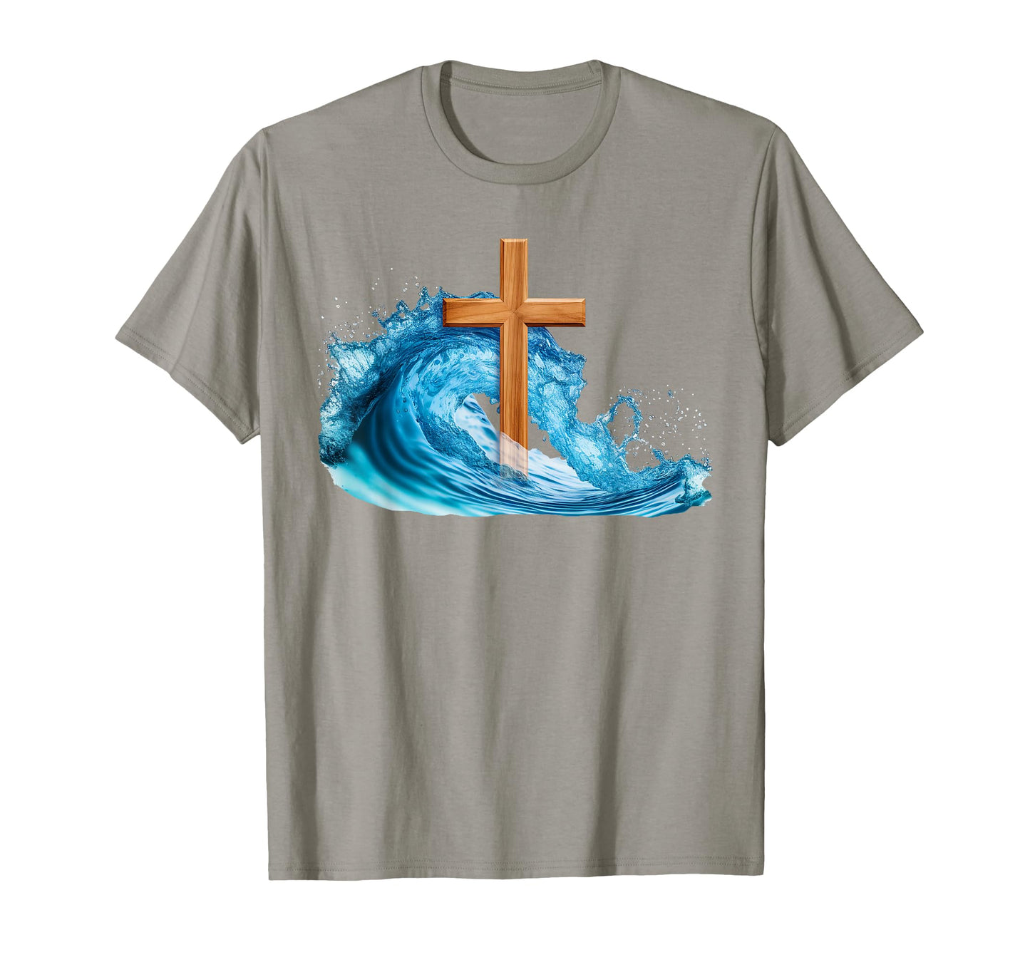Water Baptism Christian Faith Cross of Jesus Christ β White T-Shirt