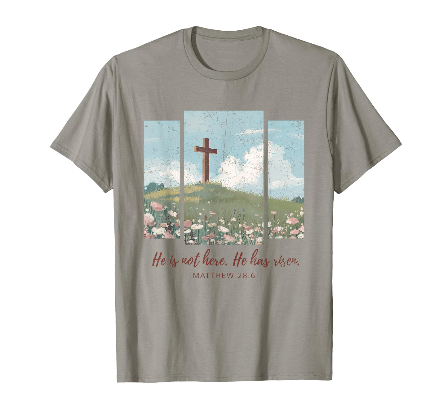 He Is Not Here He Has Risen Just As He Said Easter Christian T-Shirt