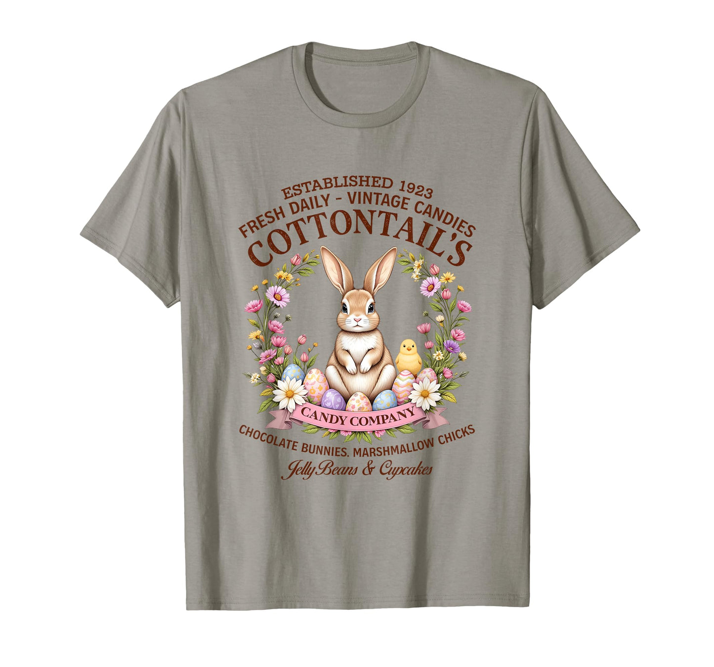 Cottontail’s Candy Vintage Easter Bunny Easter Day Costume T-Shirt