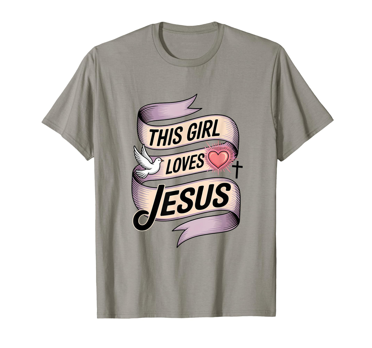 This Girl Loves Jesus Christian Girl Jesus T-Shirt