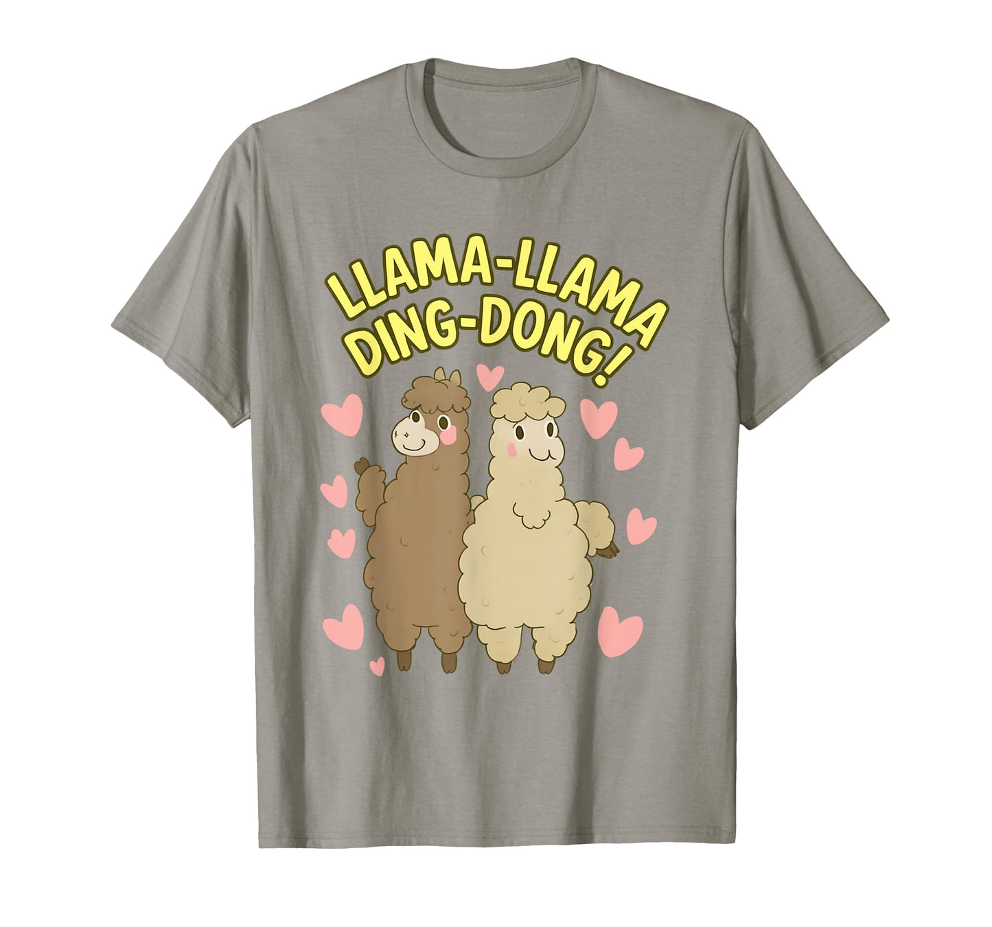 Llama-Llama Ding-Dong β Cute Llama Pair with Funny Love Vibe T-Shirt