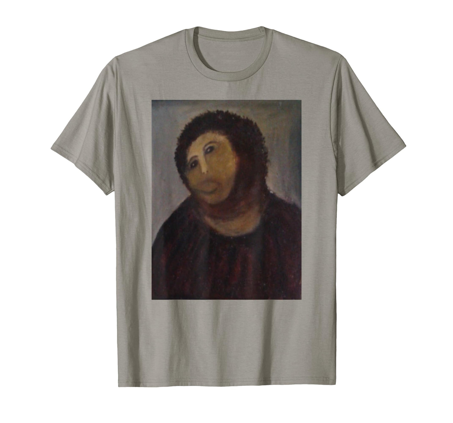 Monkey Jesus Painting Ruined Christ Fresco Botched Art Meme T-Shirt