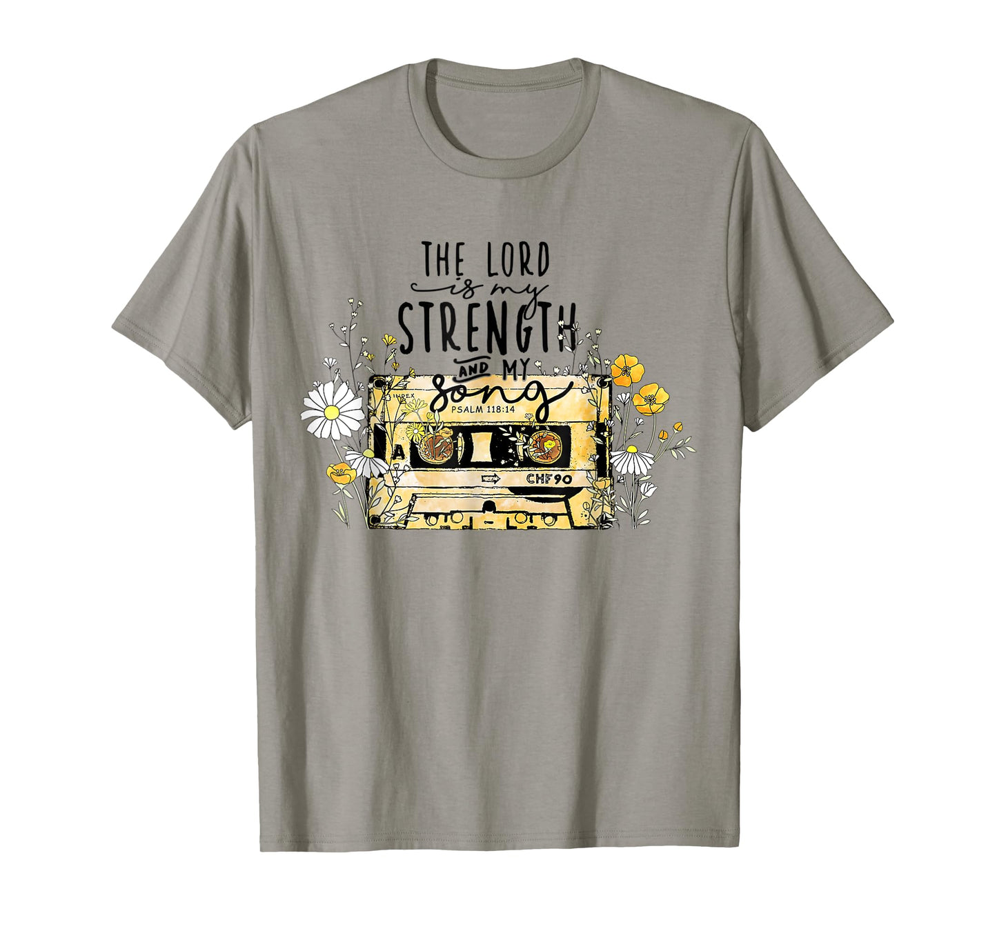 The Lord Is Strength Cassette Tape Christian Easter's Day T-Shirt