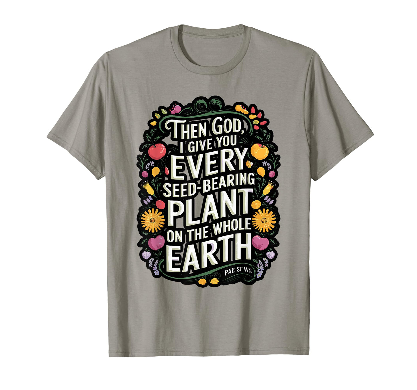 Genesis 1:29 Plant Based Diet Vegan Bible Verse T-Shirt