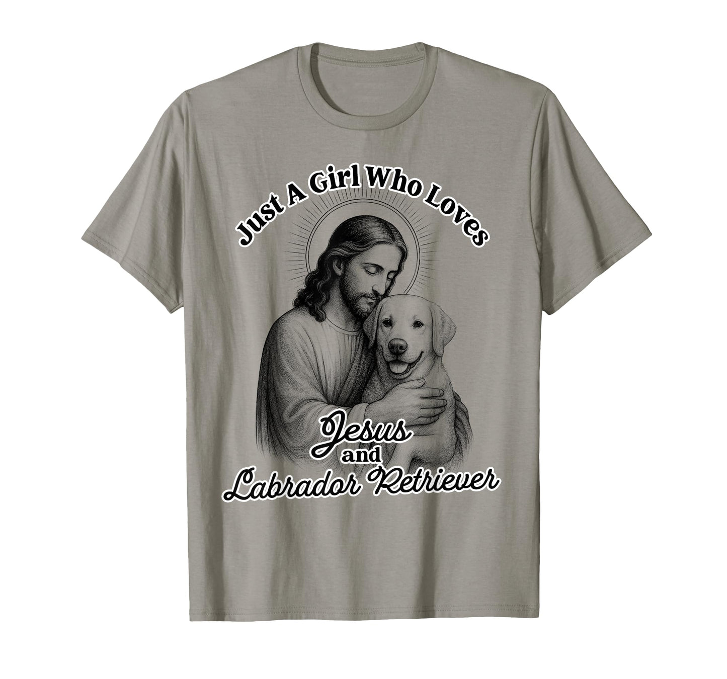 Christian Lab Mom A Girl Loves Jesus & Labrador Retriever T-Shirt
