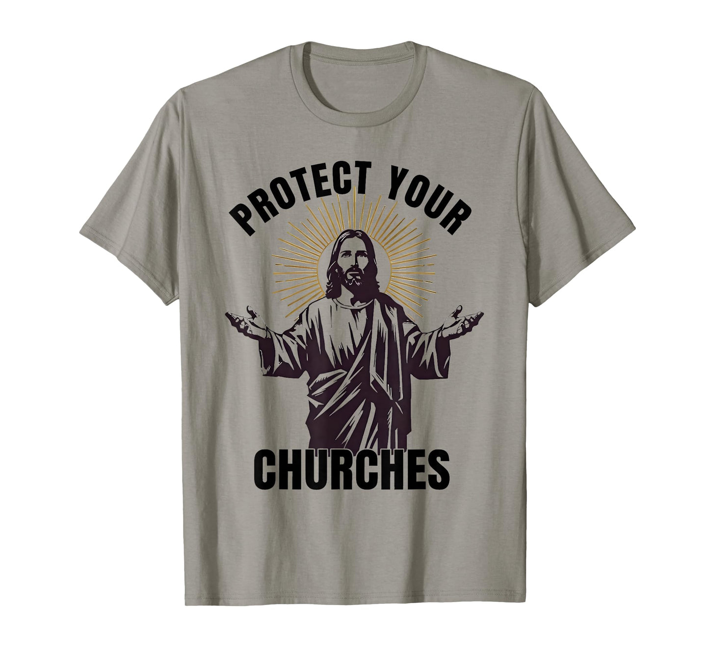 Protect Your Churches Religious Figure Faith Jesus Christian T-Shirt