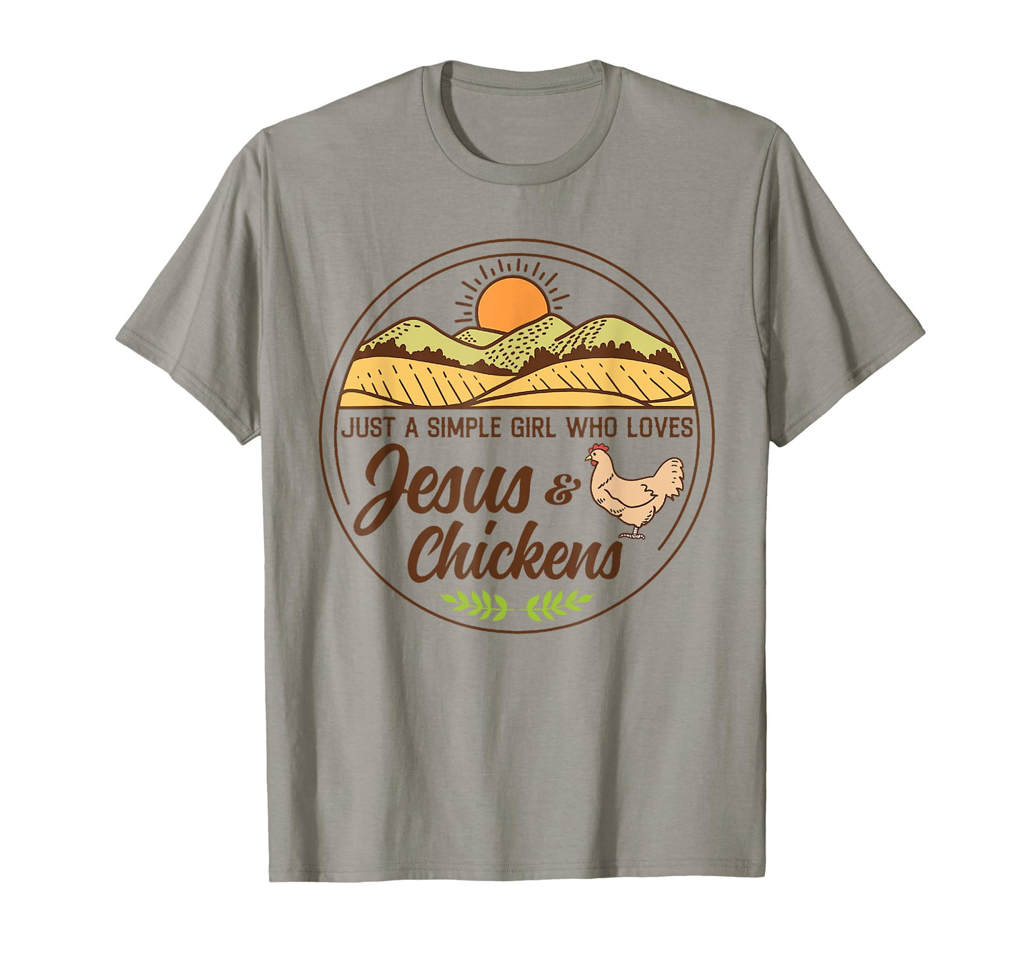 Just A Simple Girl Who Love Chicken Raising & Jesus Praising T-Shirt