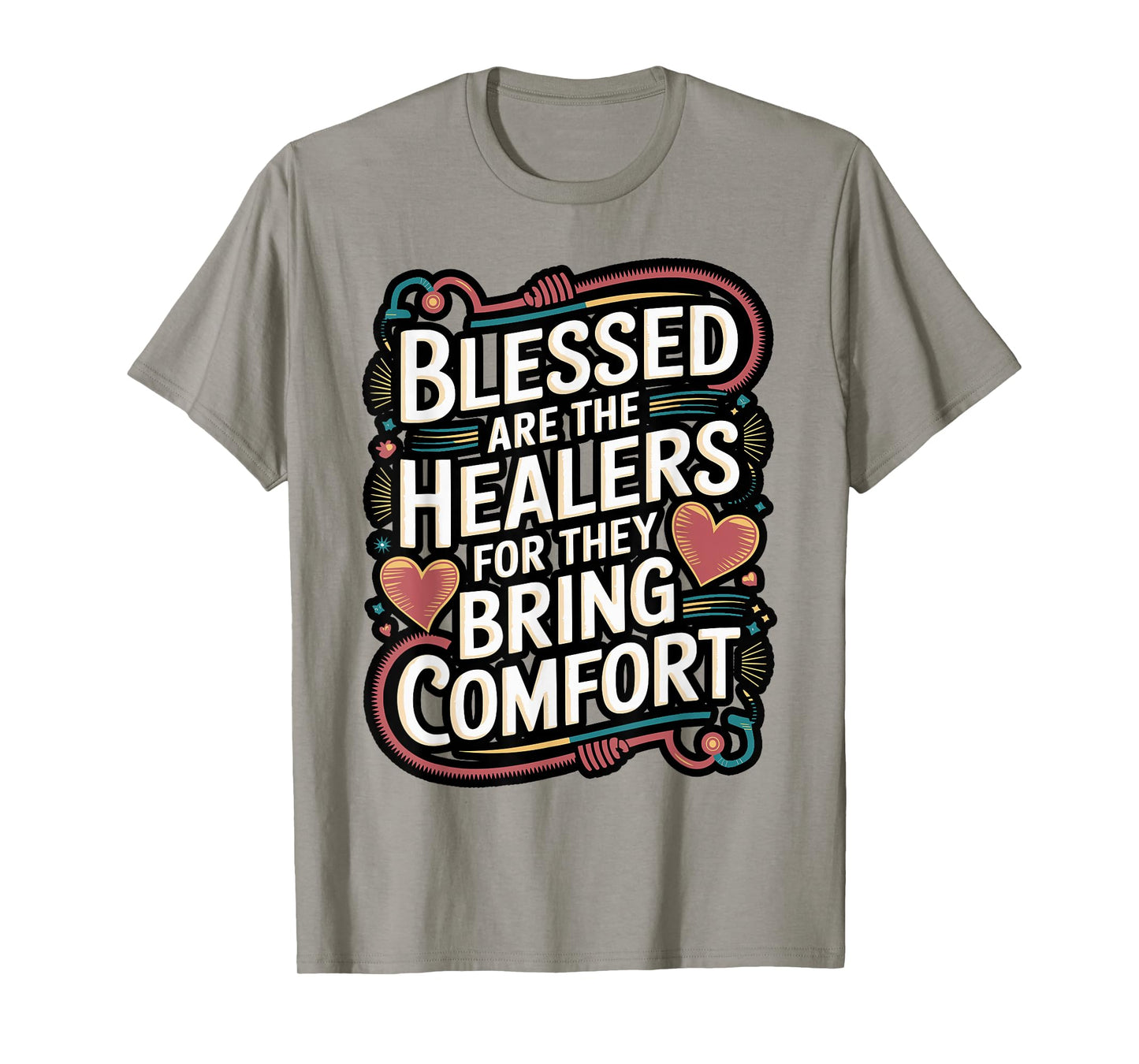 Blessed Healer Matthew 5:4 Bow Design T-Shirt