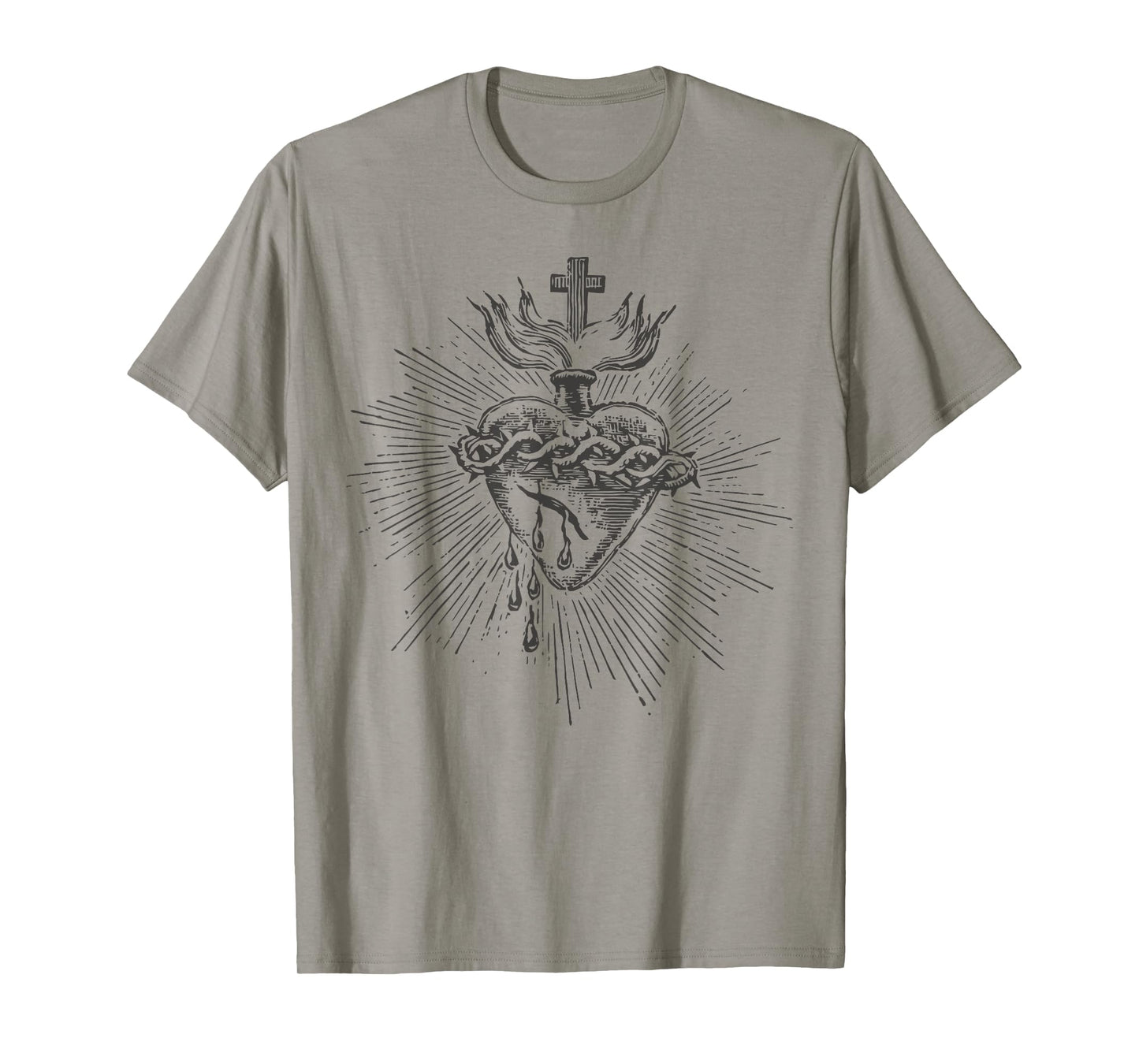 Devotion to the Sacred Heart of Jesus Vintage Catholic Art T-Shirt